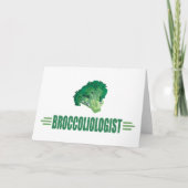 Funny Broccoli Feiertagskarte (Vorderseite)