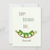 Funny broccoli feiertagskarte (Vorderseite)