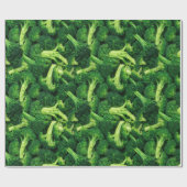 Funny, Broccoli Florets, Custom Geschenkpapier (Flach)