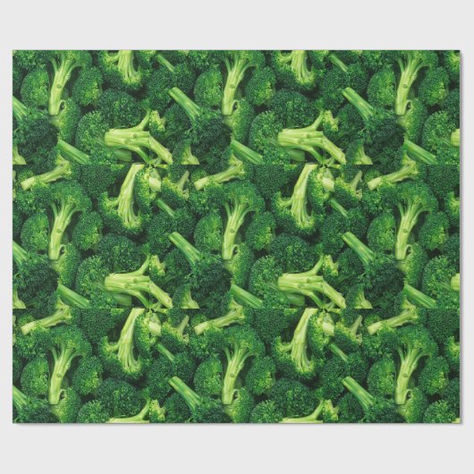 Funny, Broccoli Florets, Custom Geschenkpapier (Flach)