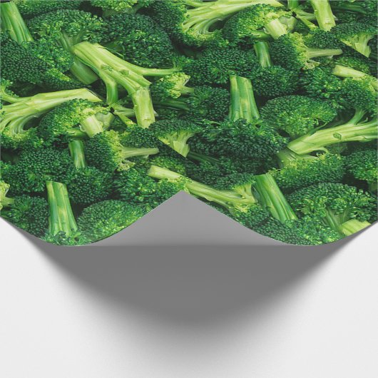 Funny, Broccoli Florets, Custom Geschenkpapier (Ecke)