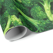 Funny, Broccoli Florets, Custom Geschenkpapier (Rolleneckpunkt)