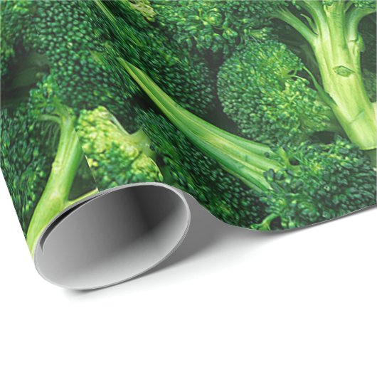 Funny, Broccoli Florets, Custom Geschenkpapier (Rolleneckpunkt)