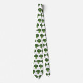 Funny Broccoli Gemüse Gag Geschenk Neck Tie Neckti Krawatte (Vorderseite)