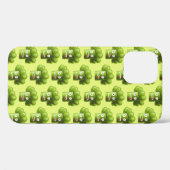 Funny Broccoli Green Cartoon Muster Vegetarier Case-Mate iPhone Hülle (Rückseite (Horizontal))