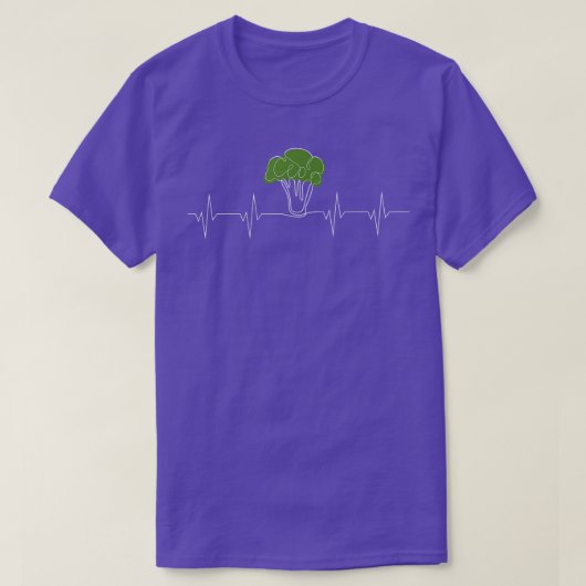 Funny Broccoli Heartbeat Gemüse Lover T-Shirt (Design vorne)