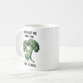 Funny Broccoli Kaffeetasse (Vorderseite Links)