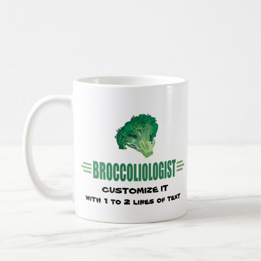 Funny Broccoli Kaffeetasse (Links)