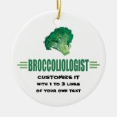 Funny Broccoli Keramik Ornament (Vorne)