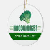 Funny Broccoli Keramik Ornament (Links)