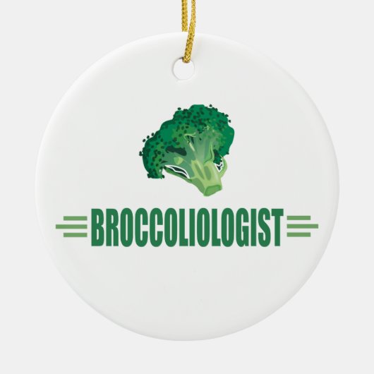 Funny Broccoli Keramikornament (Vorne)