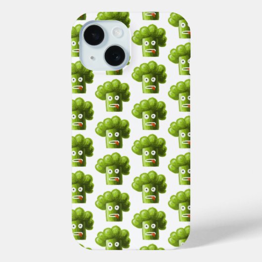 Funny Broccoli Muster Vegetarian Vegan Case-Mate iPhone Hülle (Rückseite)