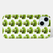 Funny Broccoli Muster Vegetarian Vegan Case-Mate iPhone Hülle (Rückseite (Horizontal))