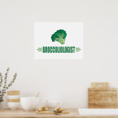 Funny Broccoli Poster (Küche)