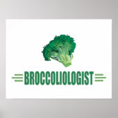 Funny Broccoli Poster (Vorne)