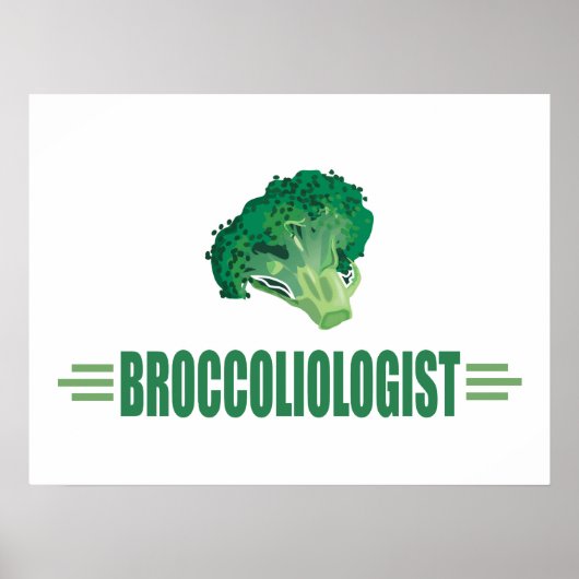Funny Broccoli Poster (Vorne)