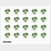 Funny Broccoli Stickers (Blatt)
