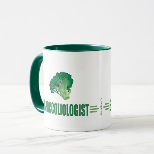 Funny Broccoli Tasse (Vorderseite Links)
