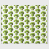 Funny Broccoli Vegetarian Pattern Geschenkpapier (Flach)