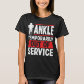 Funny Broken Ankle Recovery Broken Ankle Warrior T-Shirt (Vorderseite)