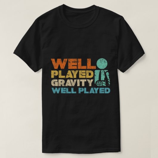 Funny Broken Bone - Shoulder Elbow Well Played Gra T-Shirt (Design vorne)