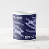 Funny Broken Finger Xray "Break Time" Jumbo-Tasse (Vorderseite)