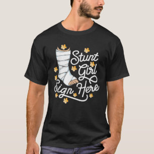 Funny Broken Leg bekommen gutes Geschenk für Mädch T-Shirt
