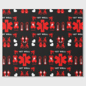 Funny Broken Leg Get Wel Geschenkpapier (Flach)