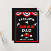 Funny Broken Leg wird gut Karte (Vorderseite/Rückseite Beispiel)