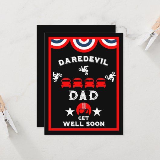 Funny Broken Leg wird gut Karte (Vorderseite/Rückseite Beispiel)