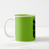 Funny Broken Leg wird gut Zweifarbige Tasse (Links)