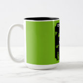 Funny Broken Leg wird gut Zweifarbige Tasse (Links)