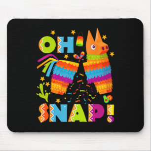 Funny Broken Pinata Oh Snap Cinco De Mayo Mexiko Mousepad