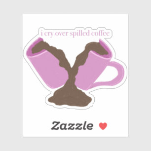 Funny Broken Tasse Decal für Kaffeeliebhaber Aufkleber