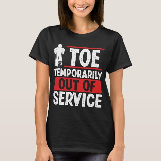 Funny Broken Toe Recovery Humor Broken Toe Warrior T-Shirt (Vorderseite)