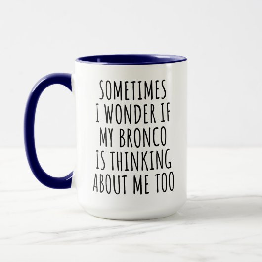 Funny Bronco Tasse (Links)