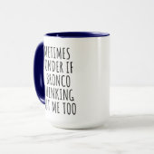 Funny Bronco Tasse (Vorderseite Links)