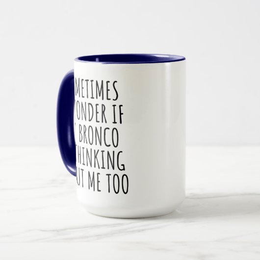 Funny Bronco Tasse (Vorderseite Links)