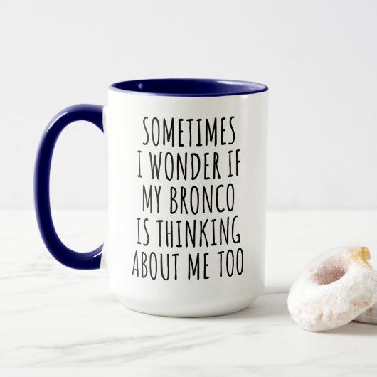 Funny Bronco Tasse (Mit Donut)