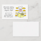 Funny Brot Baker Cartoon Bäckerei Visitenkarte (Vorne/Hinten)