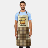 Funny Brot Pun Wortart Küche Spaß Schürze (Getragen)