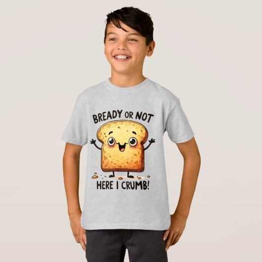 Funny Brot Wortart T-Shirt (Vorne ganz)