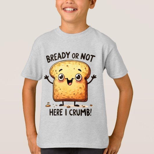 Funny Brot Wortart T-Shirt (Vorderseite)