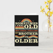 Funny Brother & amp; Schwester, Sibling T-Shirts & Karte (Gelbe Blume)