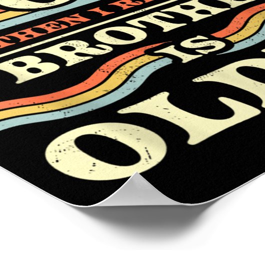 Funny Brother & amp; Schwester, Sibling T-Shirts & Poster (Ecke)