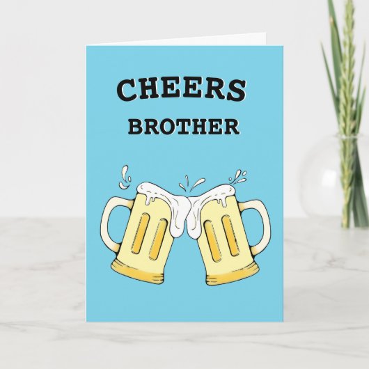 Funny Brother Birthday Card Karte (Vorderseite)