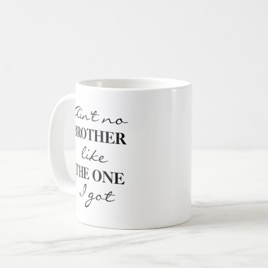 Funny Brother Coffee Tee Tasse (Vorderseite Links)