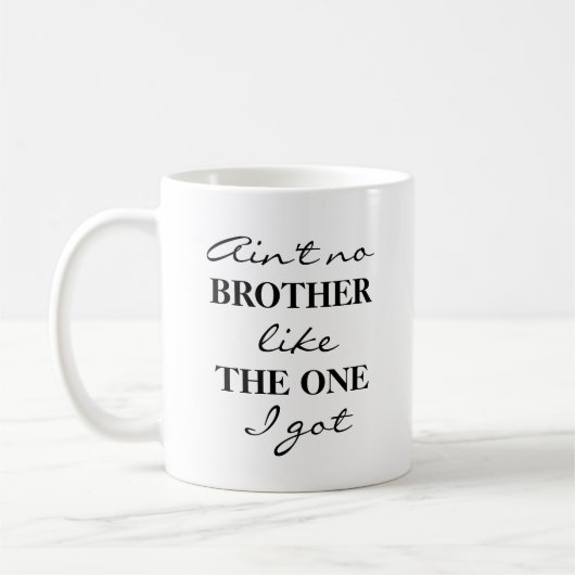 Funny Brother Coffee Tee Tasse (Links)