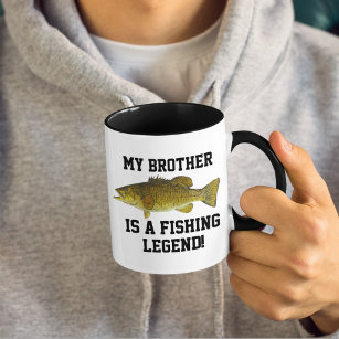 Funny Brother Fishing Legend Smallmouth Bass Fish Tasse