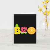 Funny Brother Fruitarian Lover Summer Boys Frucht Karte (Gelbe Blume)